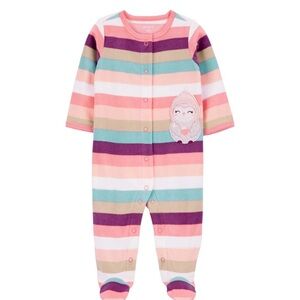 Carter's Multicolor Striped Kids One Piece